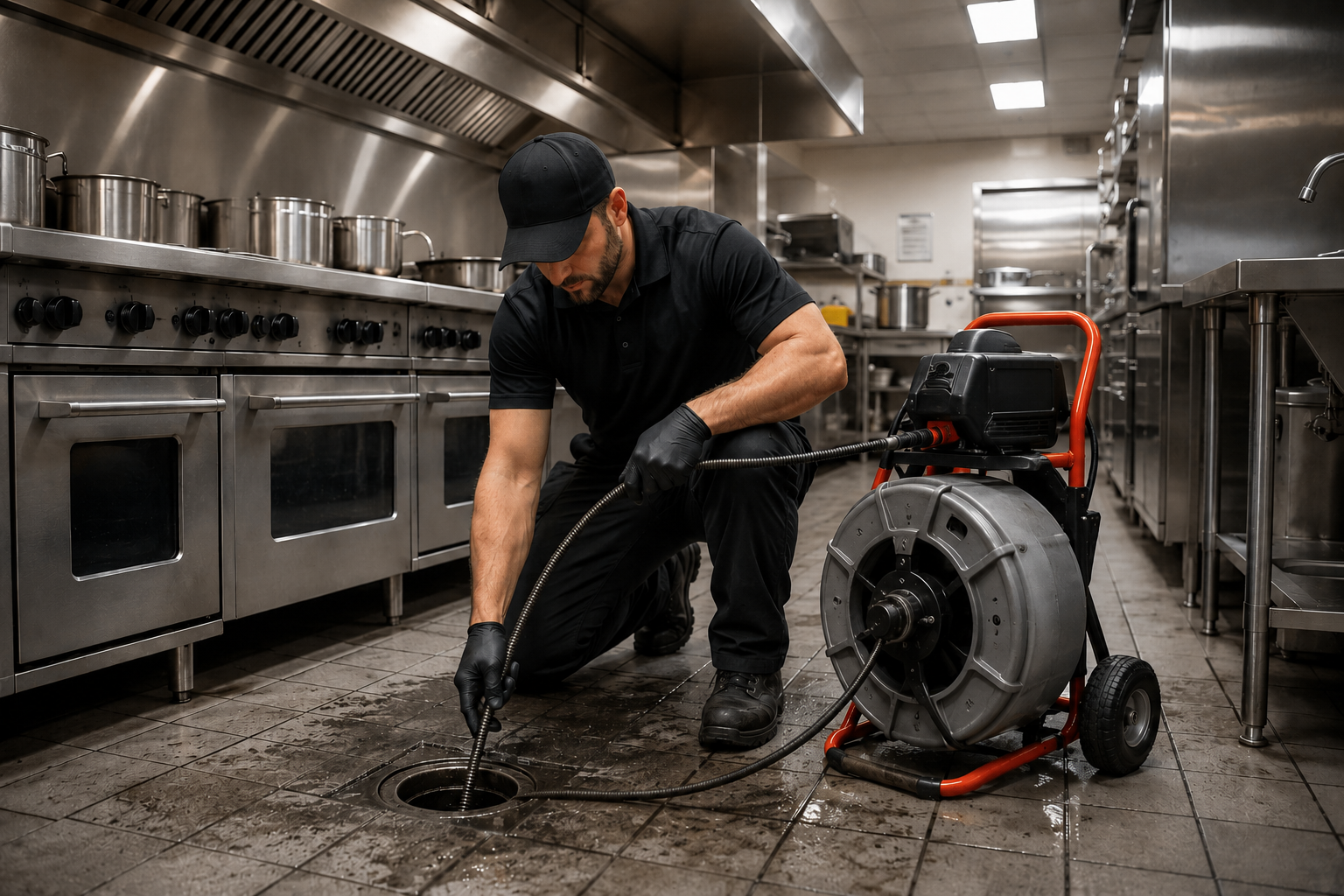 Commercial Kitchen Drain Maintenance