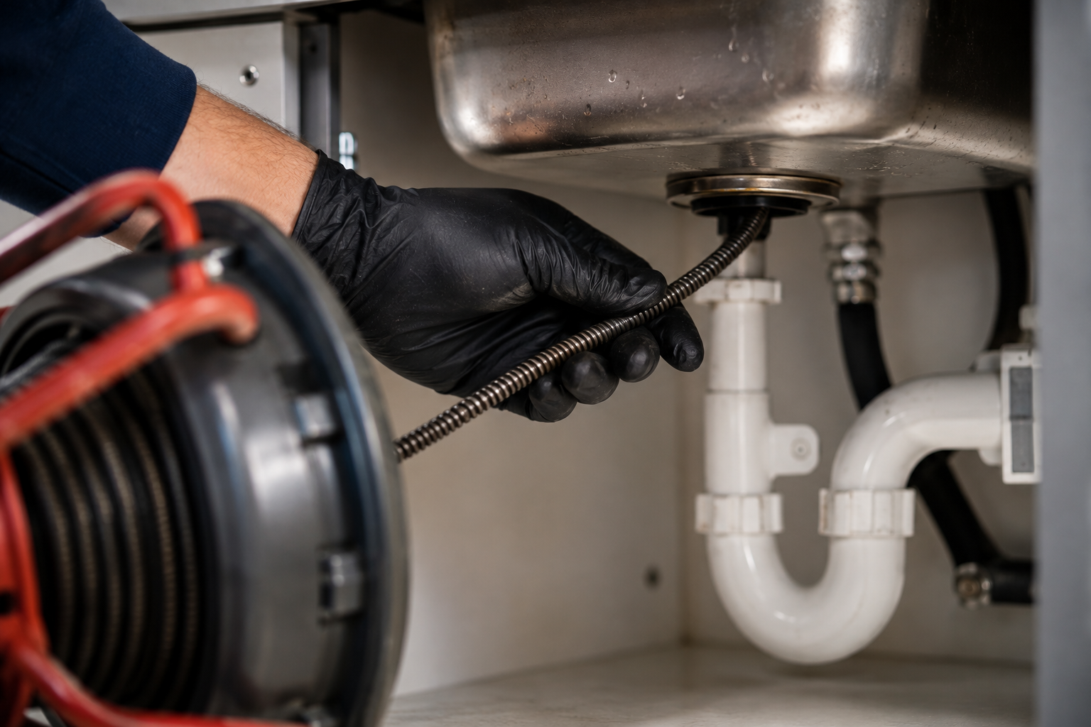 Under-Sink Drain Snake Repair