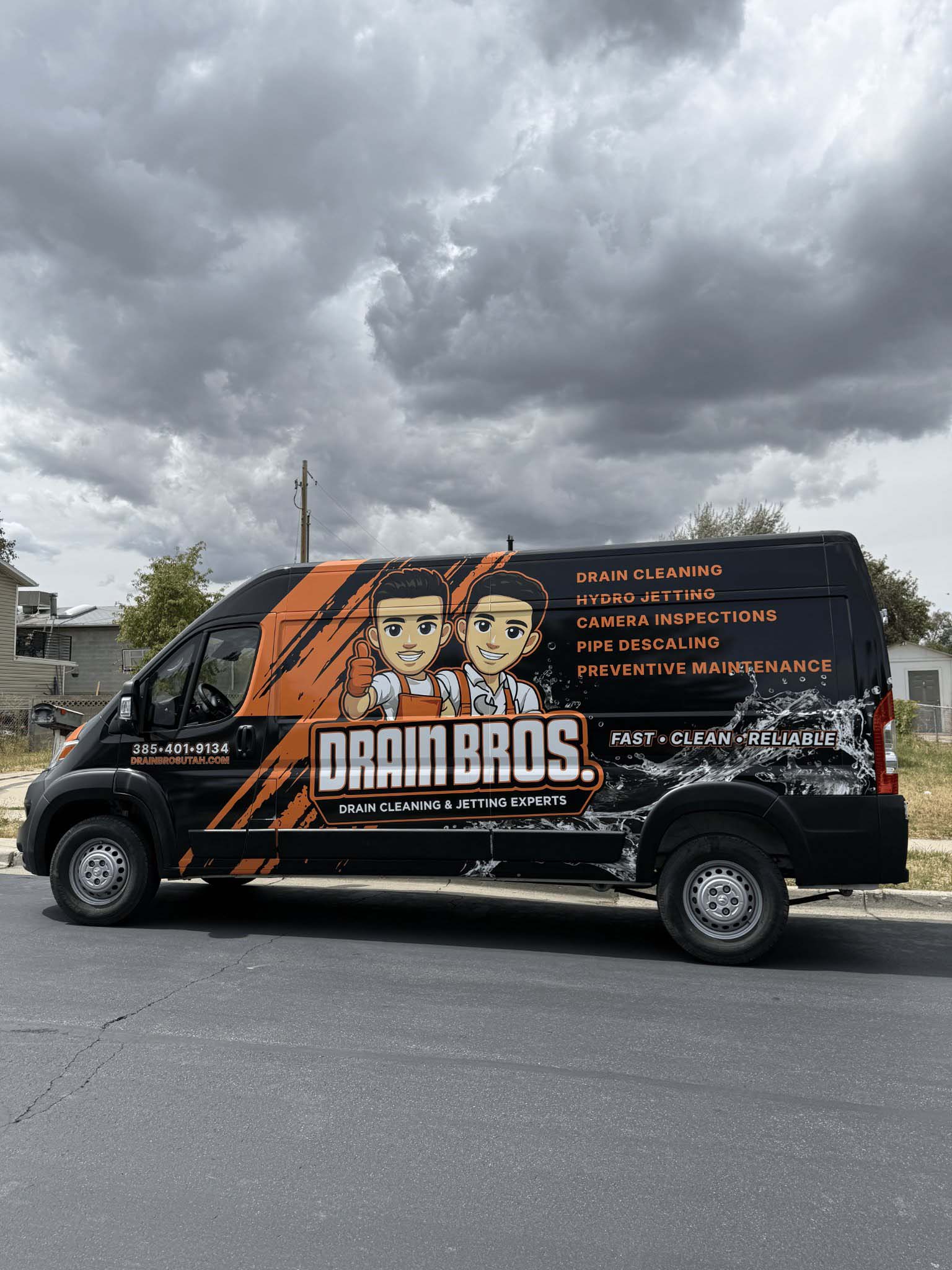 Drain bros drain cleaning jetting van utah