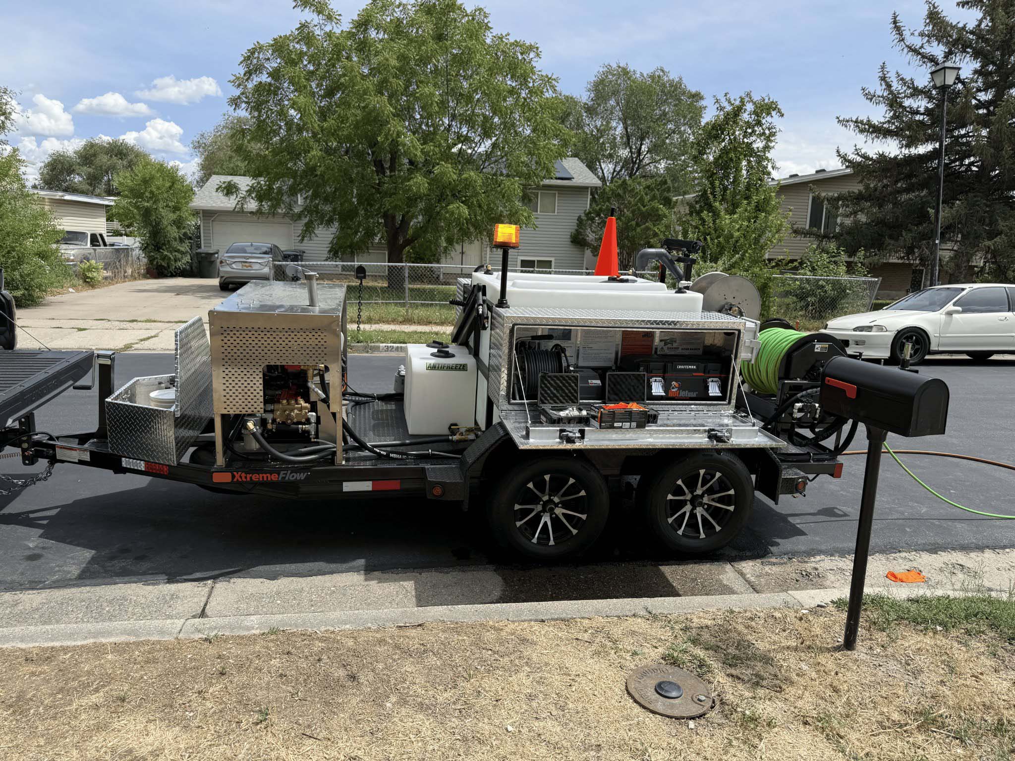 professional hydro jetting trailer utah